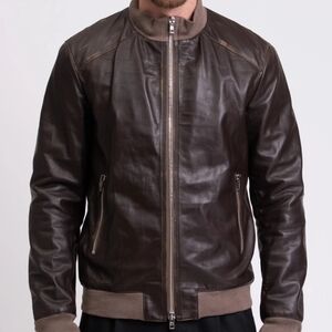 SWORD 6.6.44 RARE Men's Brown Bomber Jacket